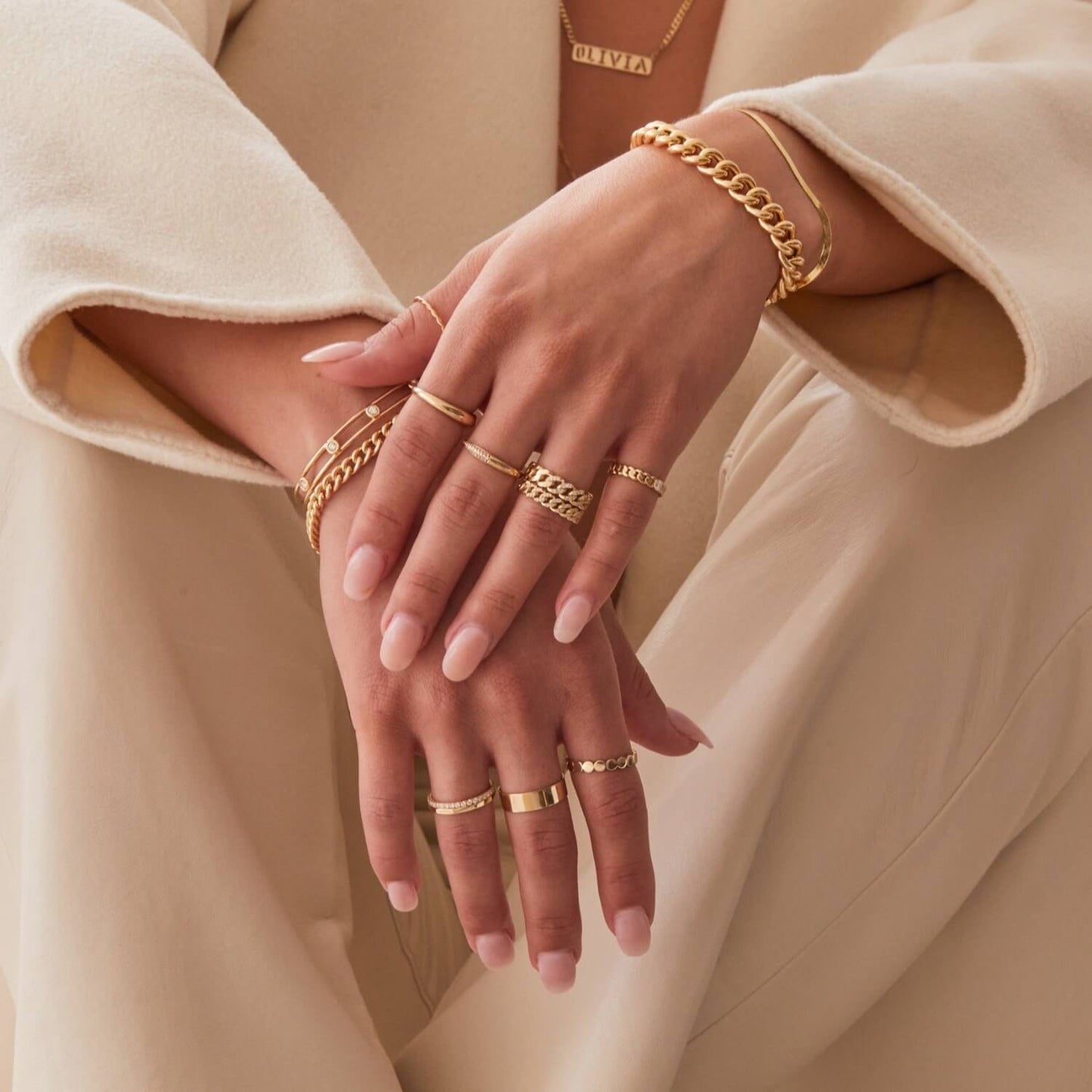 Diamond Solitaire Cuban Link Ring - Lotus Diamond