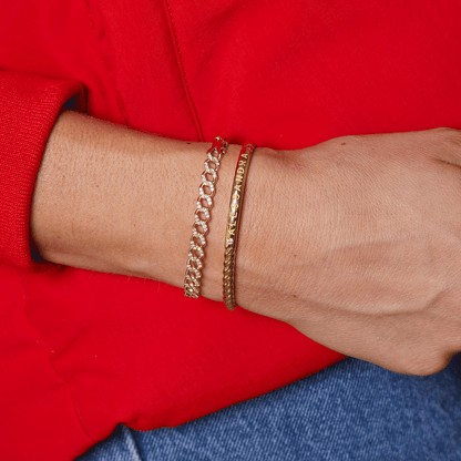 Diamond Solitaire Engravable Twist Name Cuff - Lotus Diamond