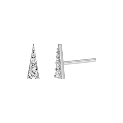 Diamond Spike Stud Earrings - Lotus Diamond