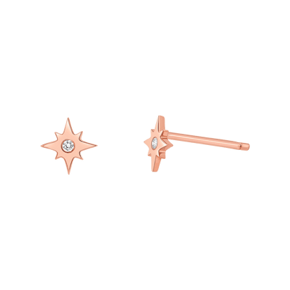 Diamond Starburst Stud Earrings - Lotus Diamond