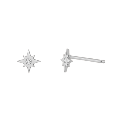 Diamond Starburst Stud Earrings - Lotus Diamond