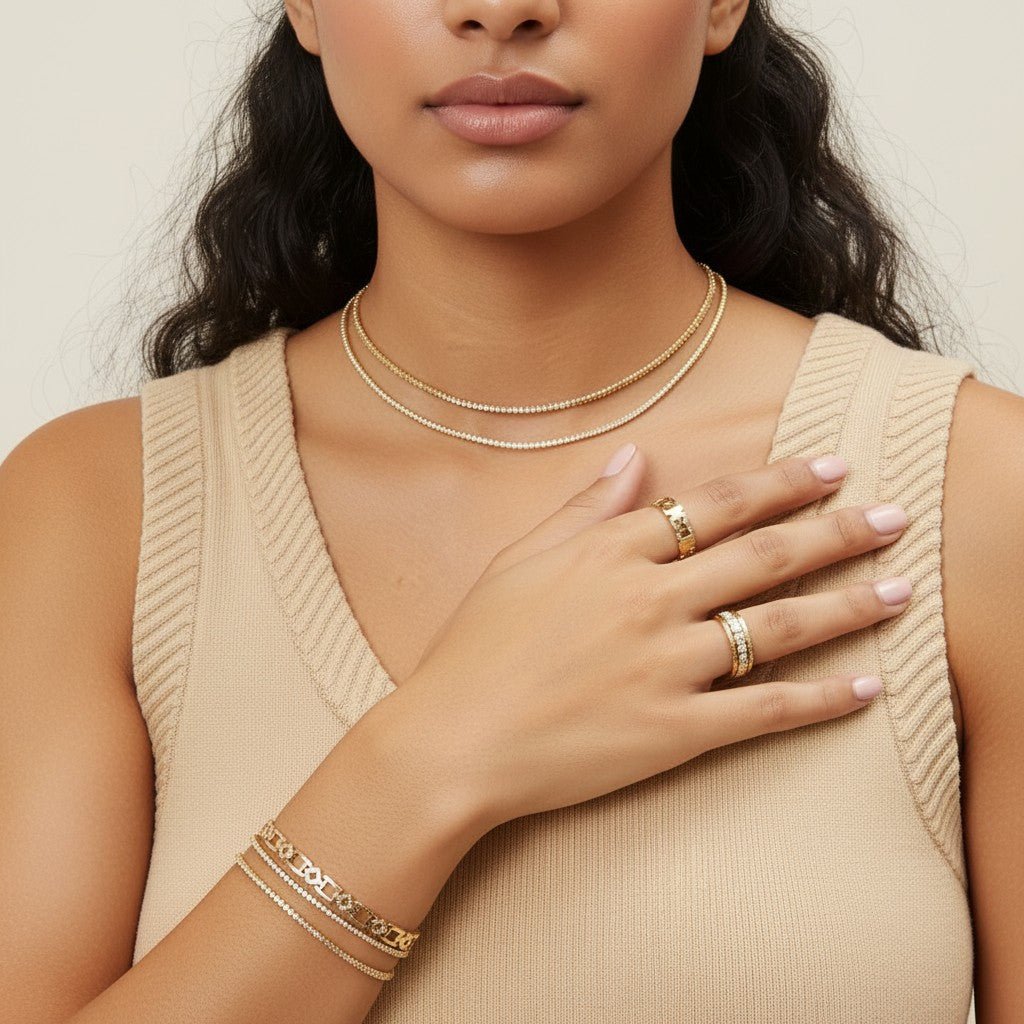 Diamond Tennis Necklace - Lotus Diamond