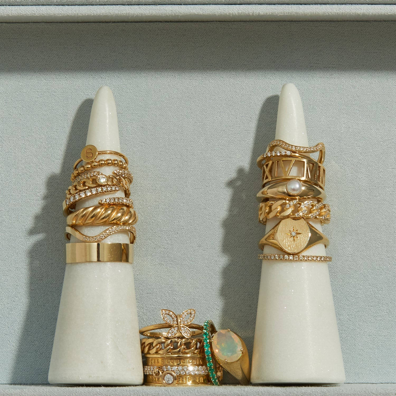 Diamond Wave Ring - Lotus Diamond