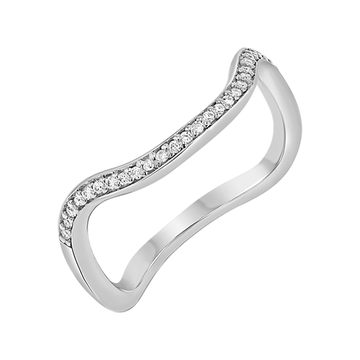 Diamond Wave Ring - Lotus Diamond