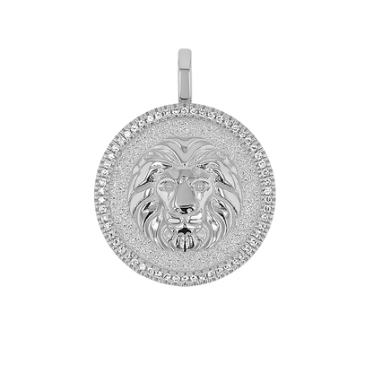 Diamond Zodiac Coin Medallion Charm - Lotus Diamond