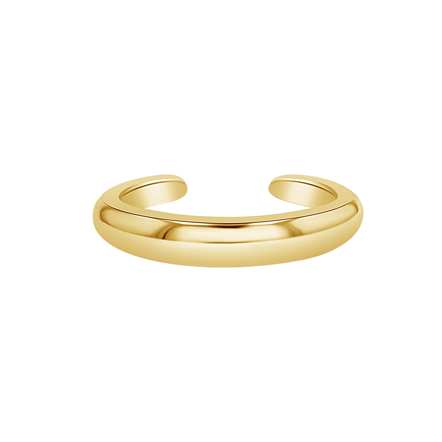 Dome Ear Cuff - Lotus Diamond