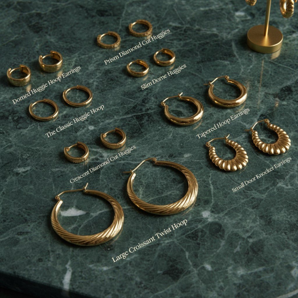 Door Knocker Earrings - Lotus Diamond