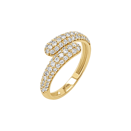 Double Diamond Rendezvous Ring - Lotus Diamond
