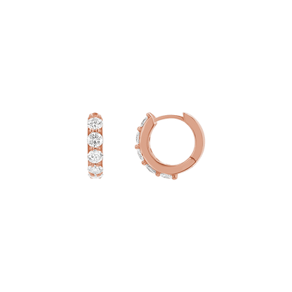 Duchess Diamond Huggies - Lotus Diamond