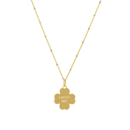 Emerald Clover Charm With Diamond Accent - Lotus Diamond