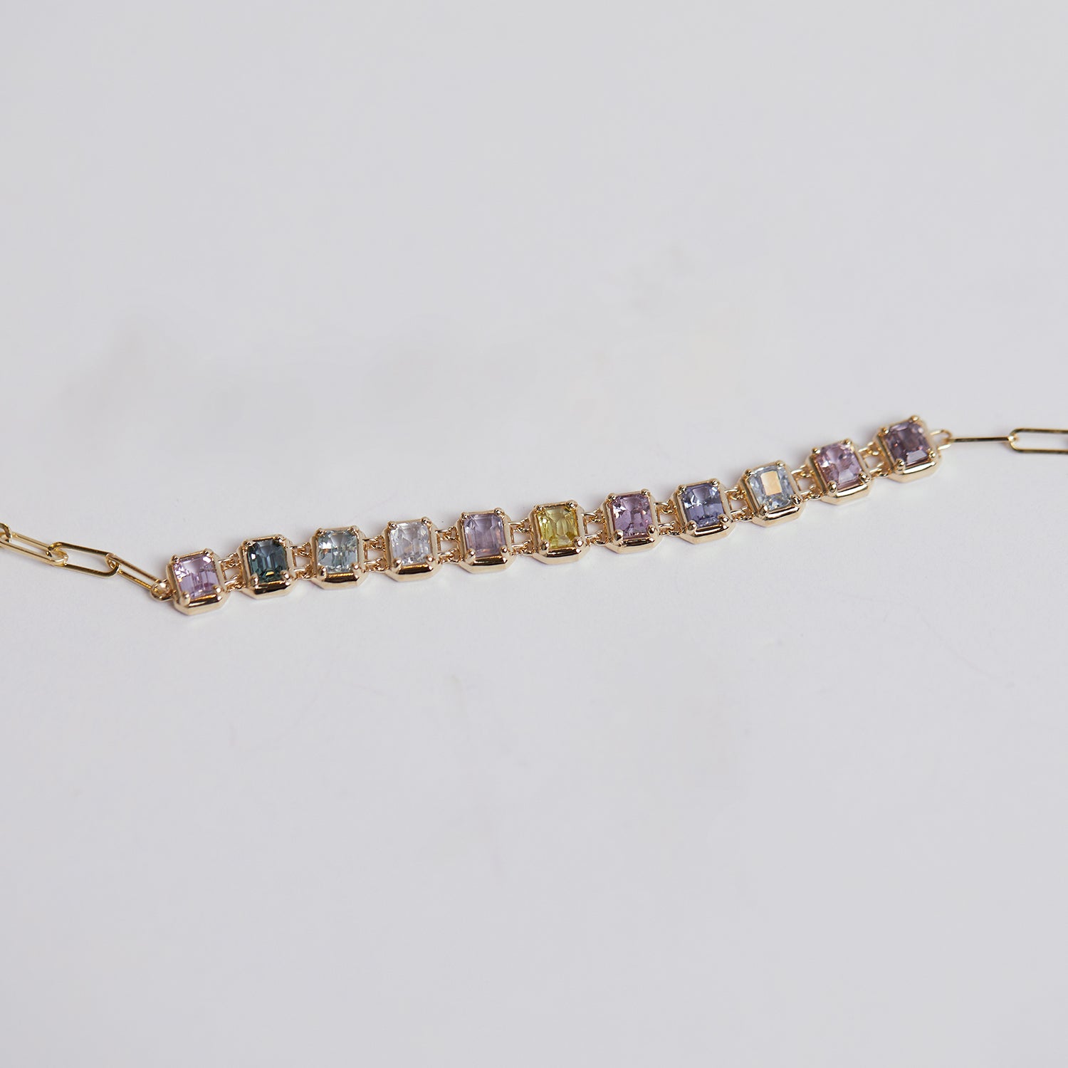 Emerald Cut Sapphire Choker Necklace - Lotus Diamond