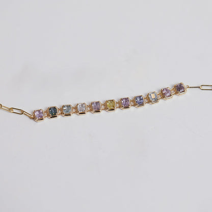 Emerald Cut Sapphire Choker Necklace - Lotus Diamond