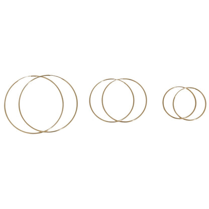 Endless Gold Hoop Earrings - Lotus Diamond