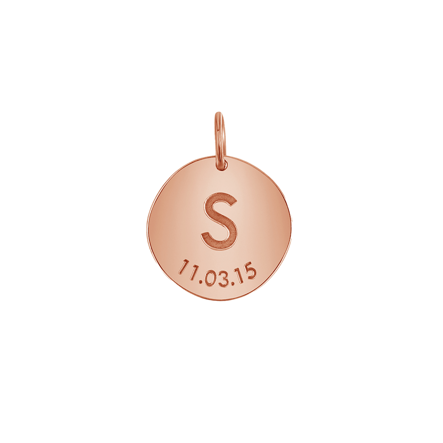Engravable Initial & Date Charm - Lotus Diamond