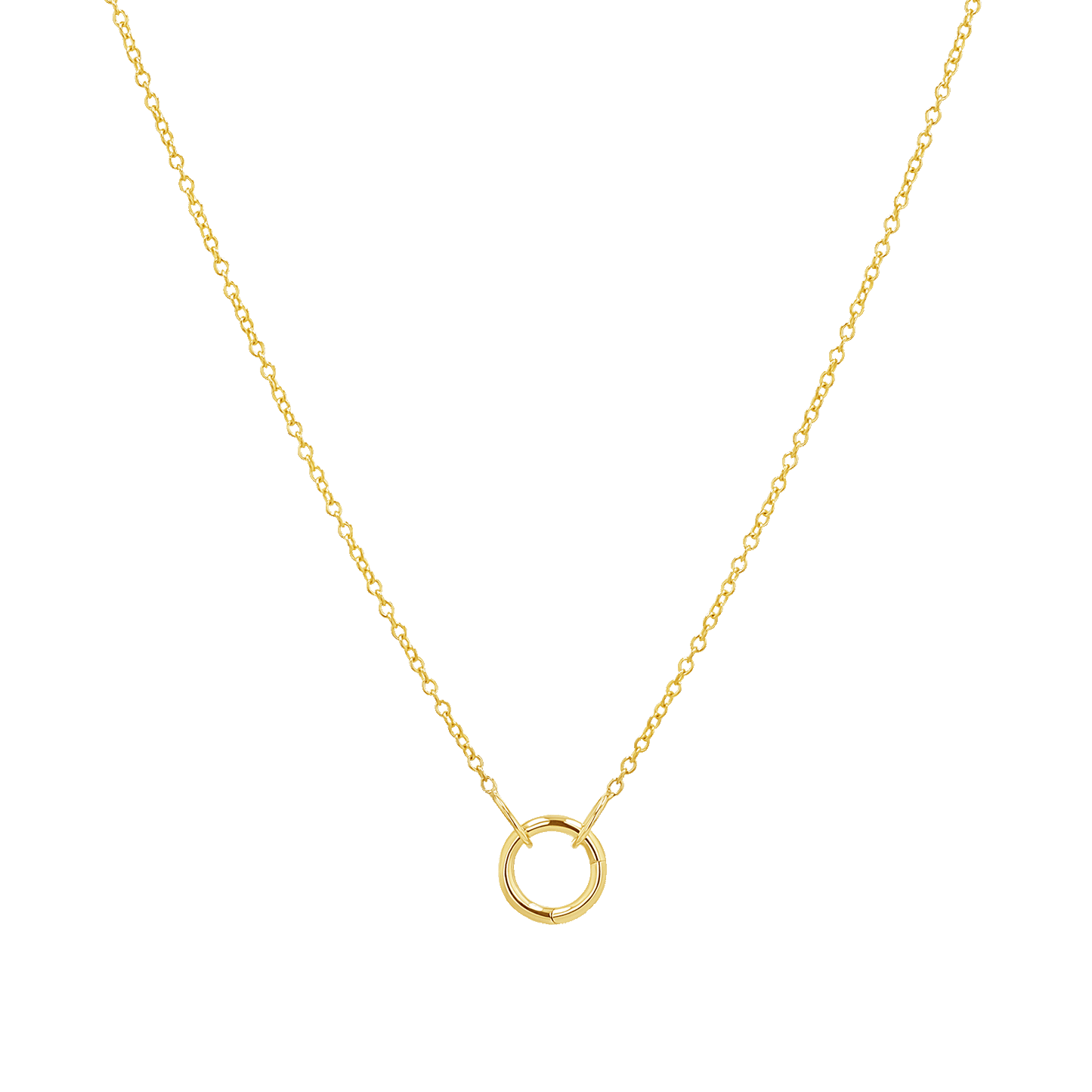 Connector Cable Chain Necklace - Lotus Diamond