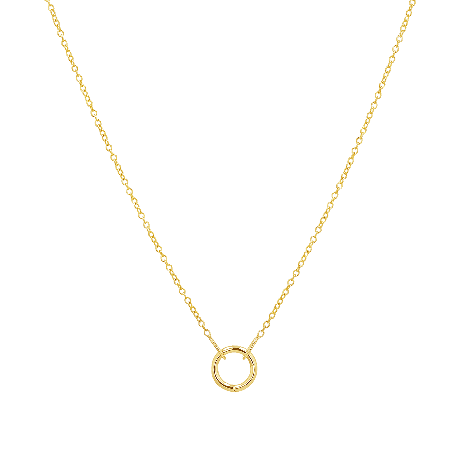 Connector Cable Chain Necklace - Lotus Diamond