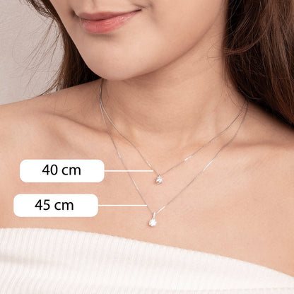 Fancy colour Lab - grown Diamond Necklace 0.75 ctw - Lotus Diamond