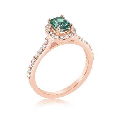 Fancy Green Lab grown Diamond Ring 1.43ctw - Lotus Diamond