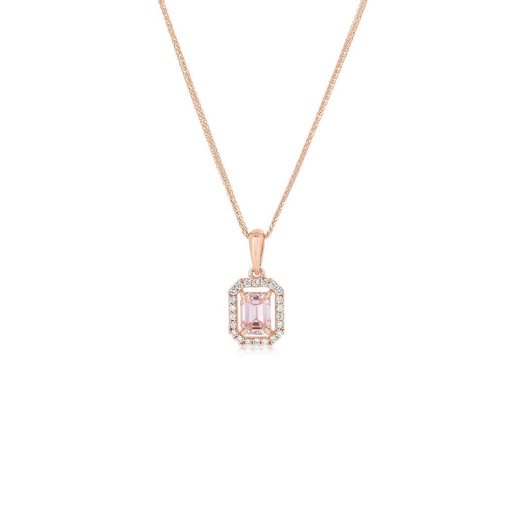 Fancy Pink Lab - grown Diamond Necklace 0.84 ctw - Lotus Diamond