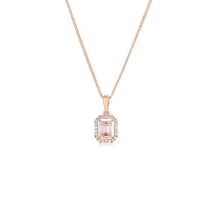 Fancy Pink Lab - grown Diamond Necklace 0.84 ctw - Lotus Diamond