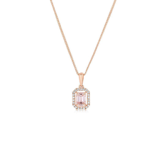 Fancy Pink Lab - grown Diamond Necklace 0.84 ctw - Lotus Diamond