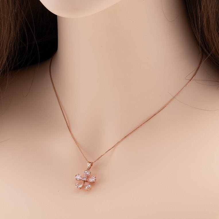 Fancy Pink Lab - grown Diamond Necklace 2.50 ctw - Lotus Diamond