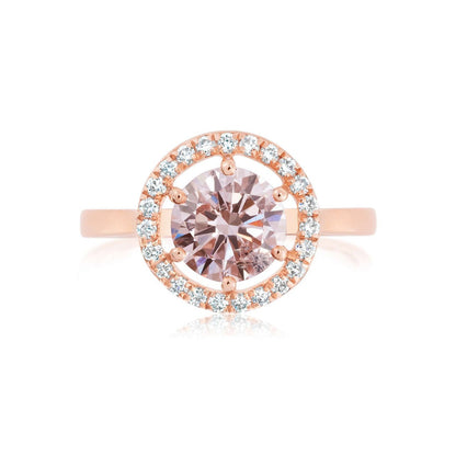 Fancy Pink Lab - grown Diamond Ring 1.72ctw - Lotus Diamond