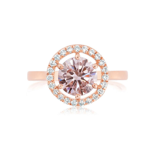 Fancy Pink Lab - grown Diamond Ring 1.72ctw - Lotus Diamond