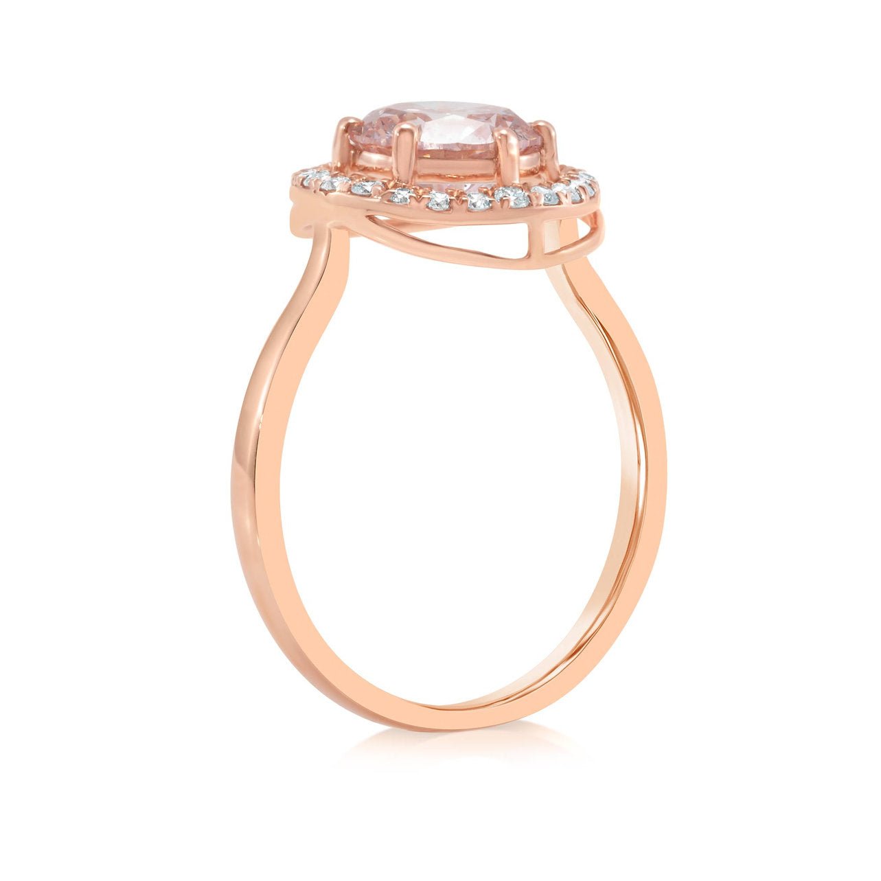 Fancy Pink Lab - grown Diamond Ring 1.72ctw - Lotus Diamond