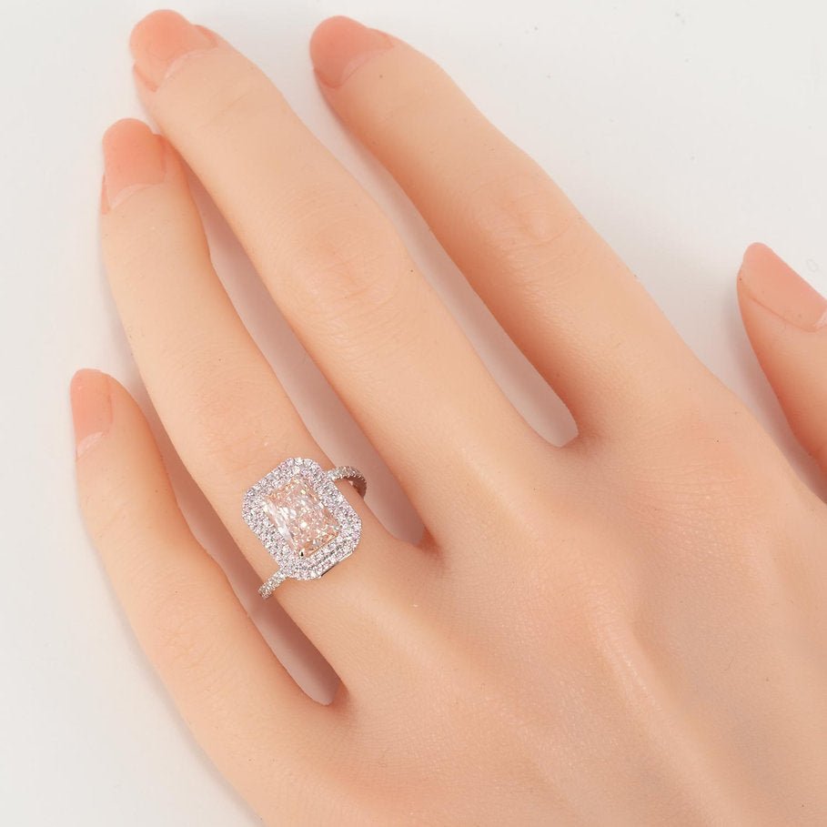 Fancy Pink Lab - grown Diamond Ring 2.23ct - Lotus Diamond