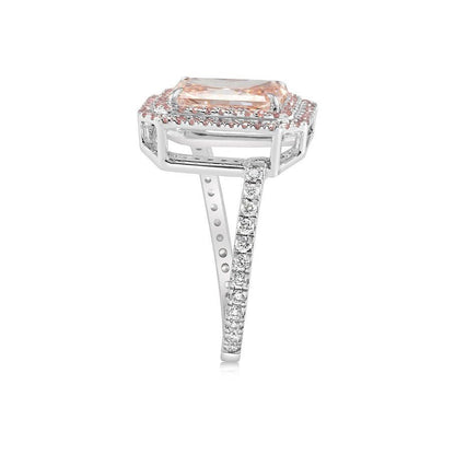 Fancy Pink Lab - grown Diamond Ring 2.23ct - Lotus Diamond