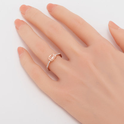 Fancy Pink Lab - grown Diamond setting - Lotus Diamond