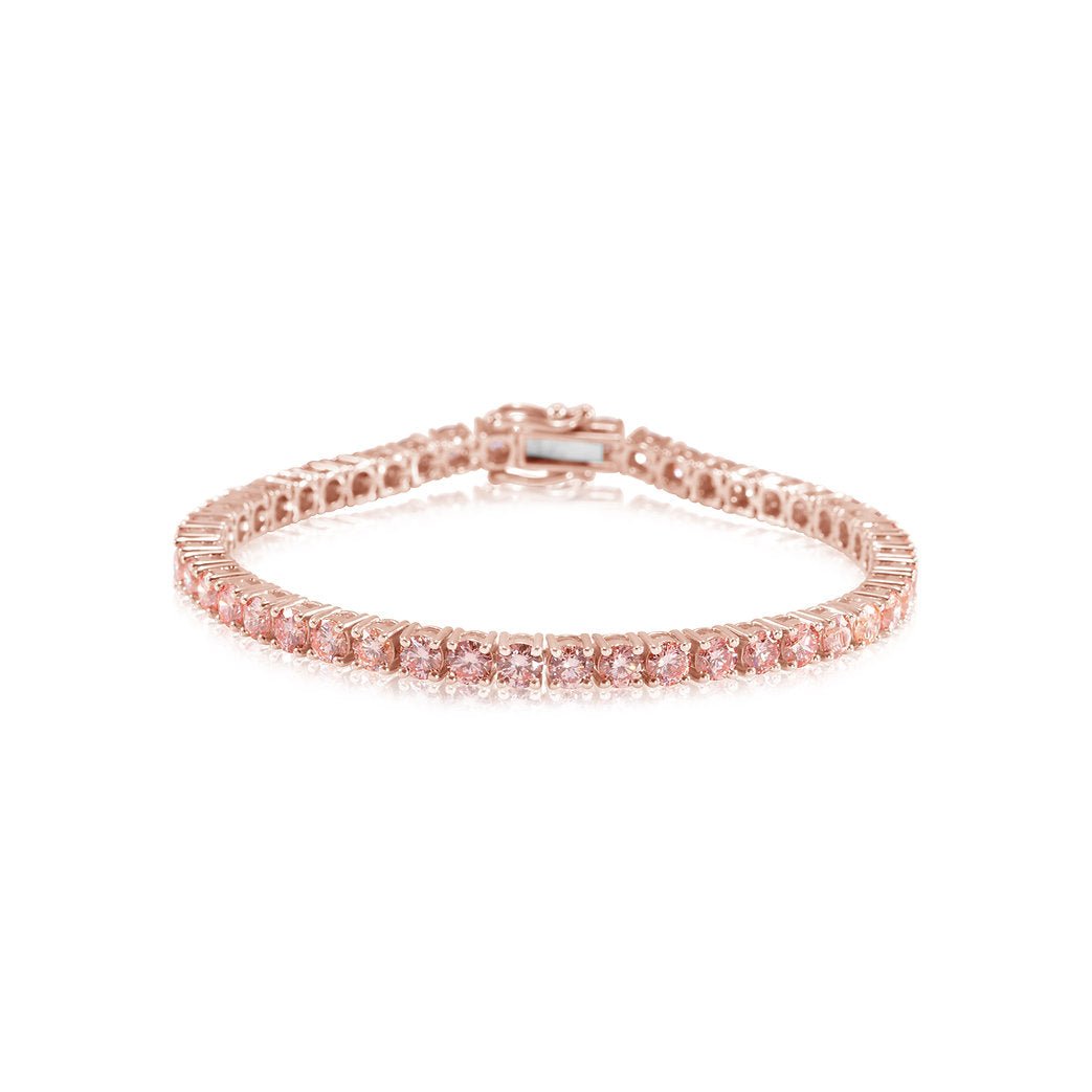 Fancy Pink Lab - grown Diamonds Bracelet 7.74 ctw - Lotus Diamond