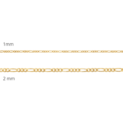 Figaro Chain Bracelet - Lotus Diamond
