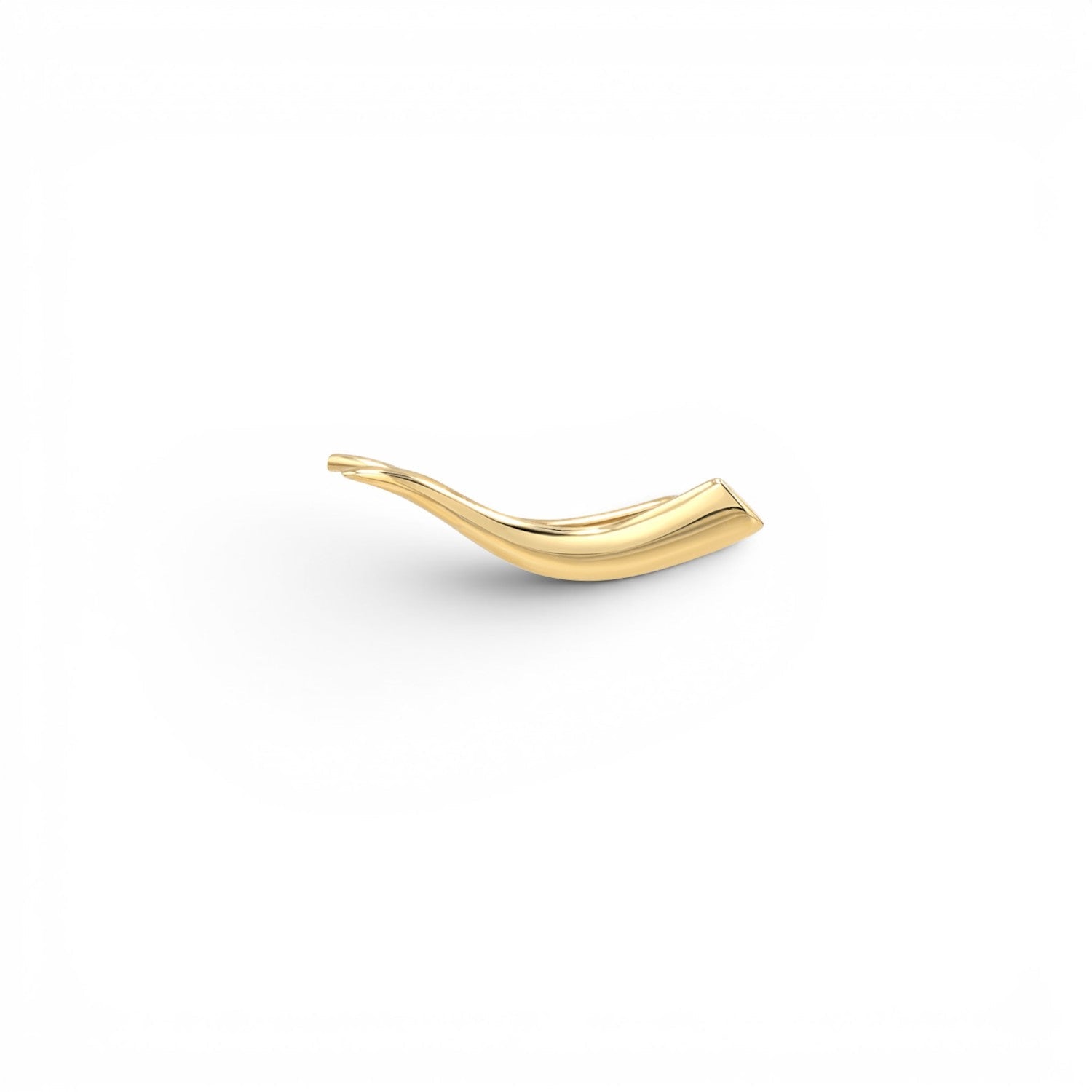 Flame Ear Crawler Earrings - Lotus Diamond