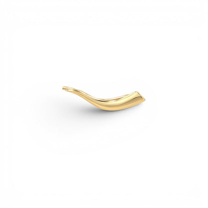 Flame Ear Crawler Earrings - Lotus Diamond