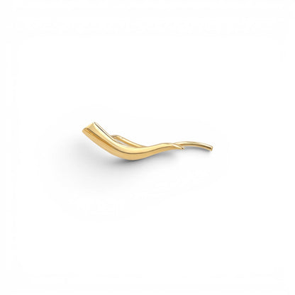 Flame Ear Crawler Earrings - Lotus Diamond