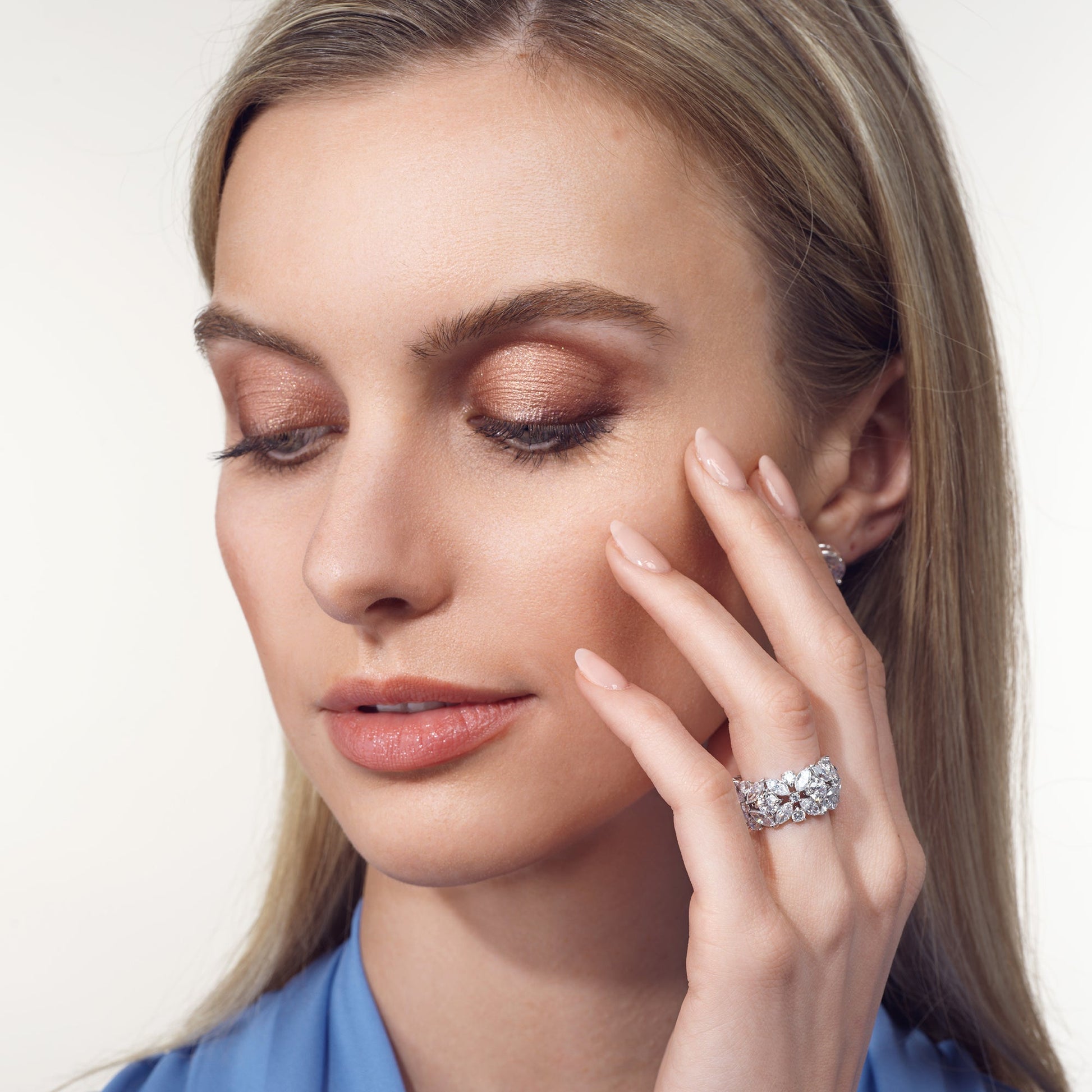 Garden Eternity Ring - Lotus Diamond
