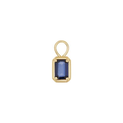 Gemstone Emerald Huggie Charms - Lotus Diamond