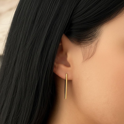 Geometric Hoop Earrings - Lotus Diamond