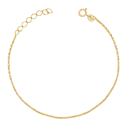 Glimmer Chain Bracelet - Lotus Diamond