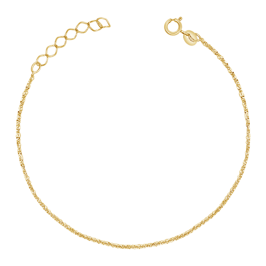 Glimmer Chain Bracelet - Lotus Diamond