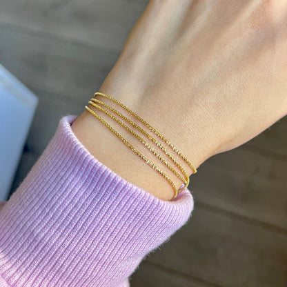 Glimmer Chain Bracelet - Lotus Diamond