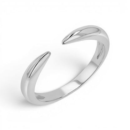 Gold Claw Ring - Lotus Diamond