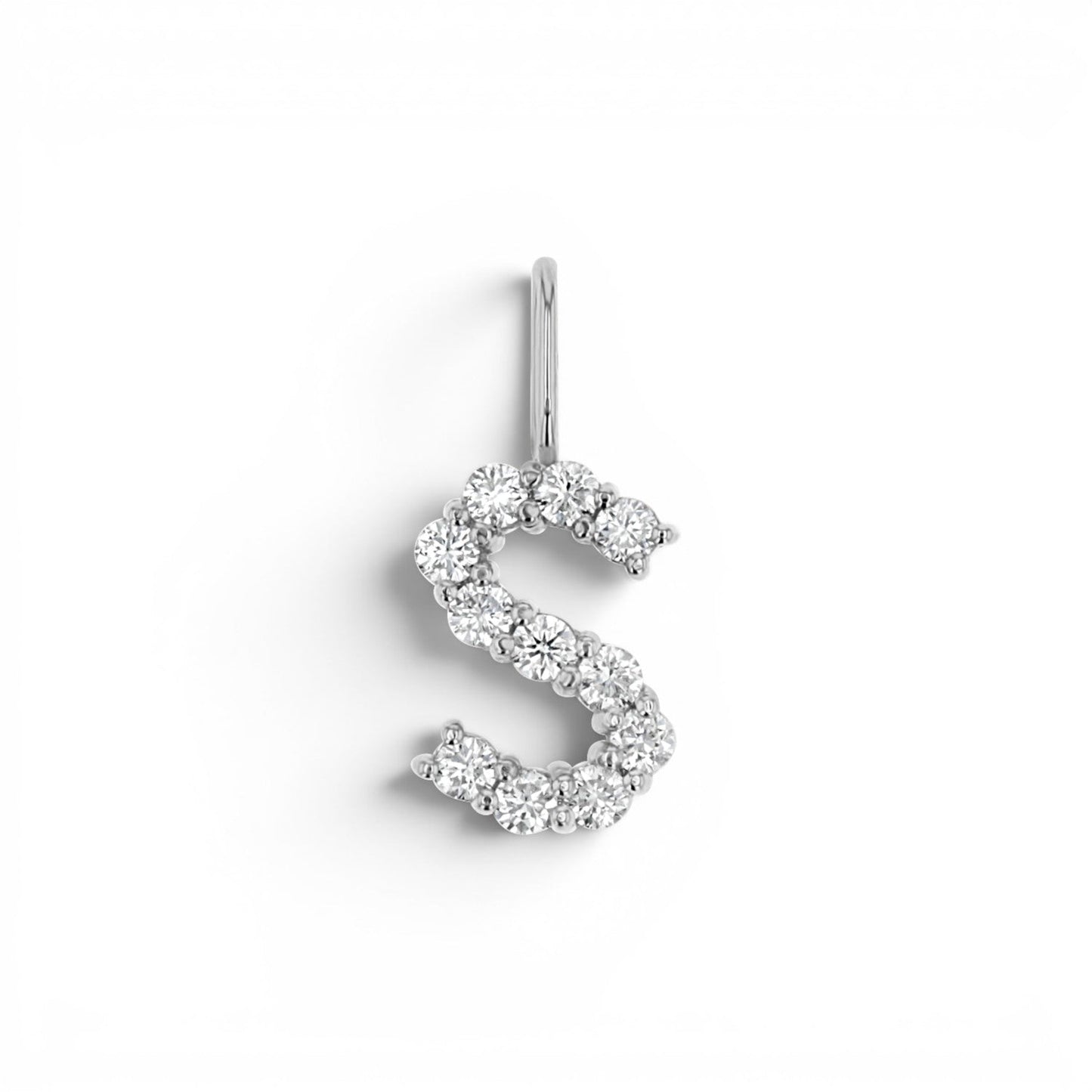 Grand Diamond Initial Charm - Lotus Diamond