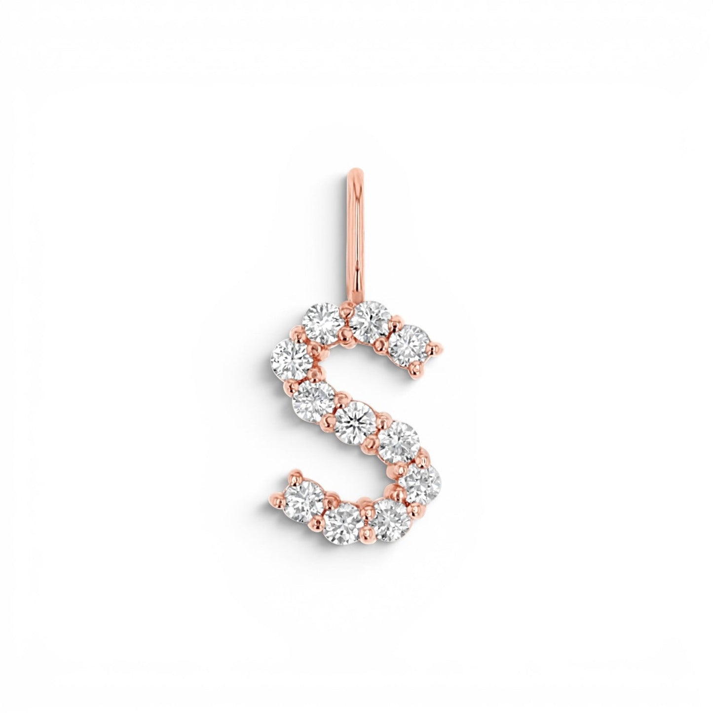Grand Diamond Initial Charm - Lotus Diamond