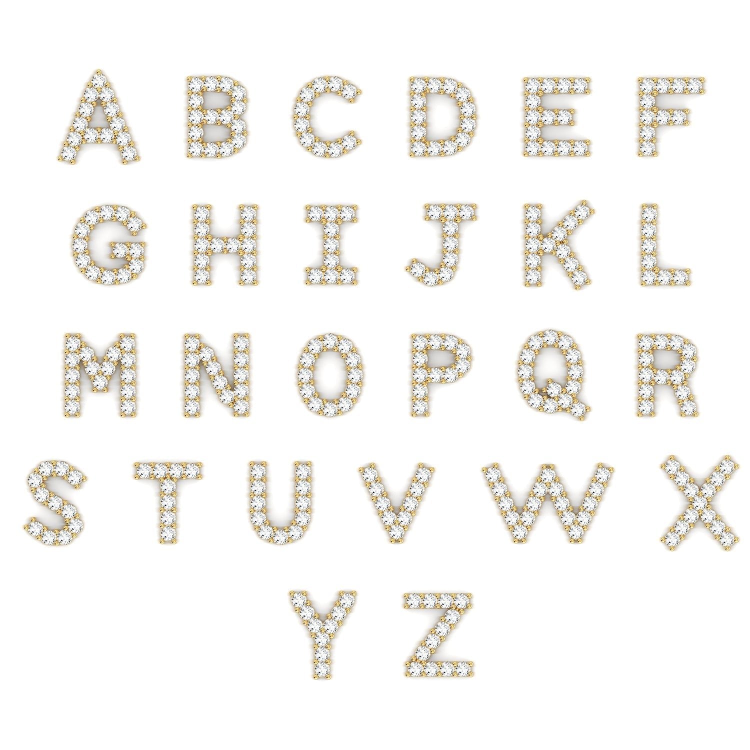 Grand Initial Paper Clip Necklace - Lotus Diamond