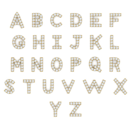 Grand Initial Paper Clip Necklace - Lotus Diamond