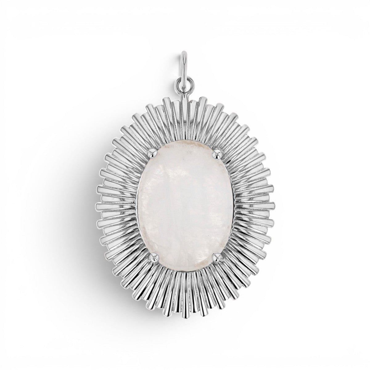 Grand Oval Heirloom Charm - Lotus Diamond