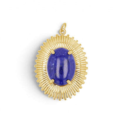 Grand Oval Heirloom Charm - Lotus Diamond